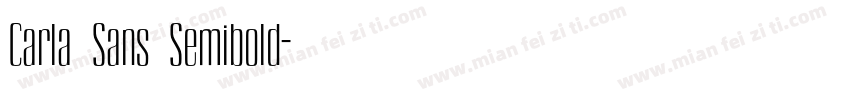 Carla Sans Semibold字体转换